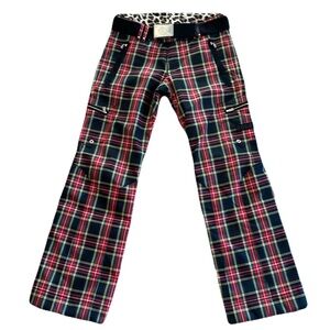 Bogner Tela Tartan Plaid Insulated Ski Pants